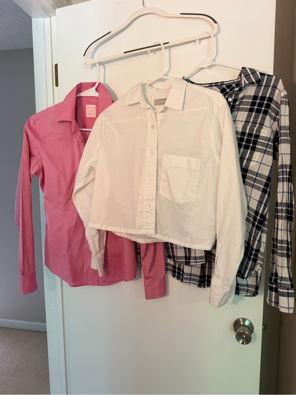 Bundle of 3 Button-Front Shirts- Everlane, J Crew and Brooks Brothers